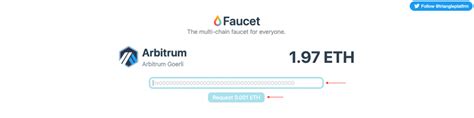 Enter your wallet address here: We recommend using the login feature to autofill your address. . Arbitrum mainnet faucet